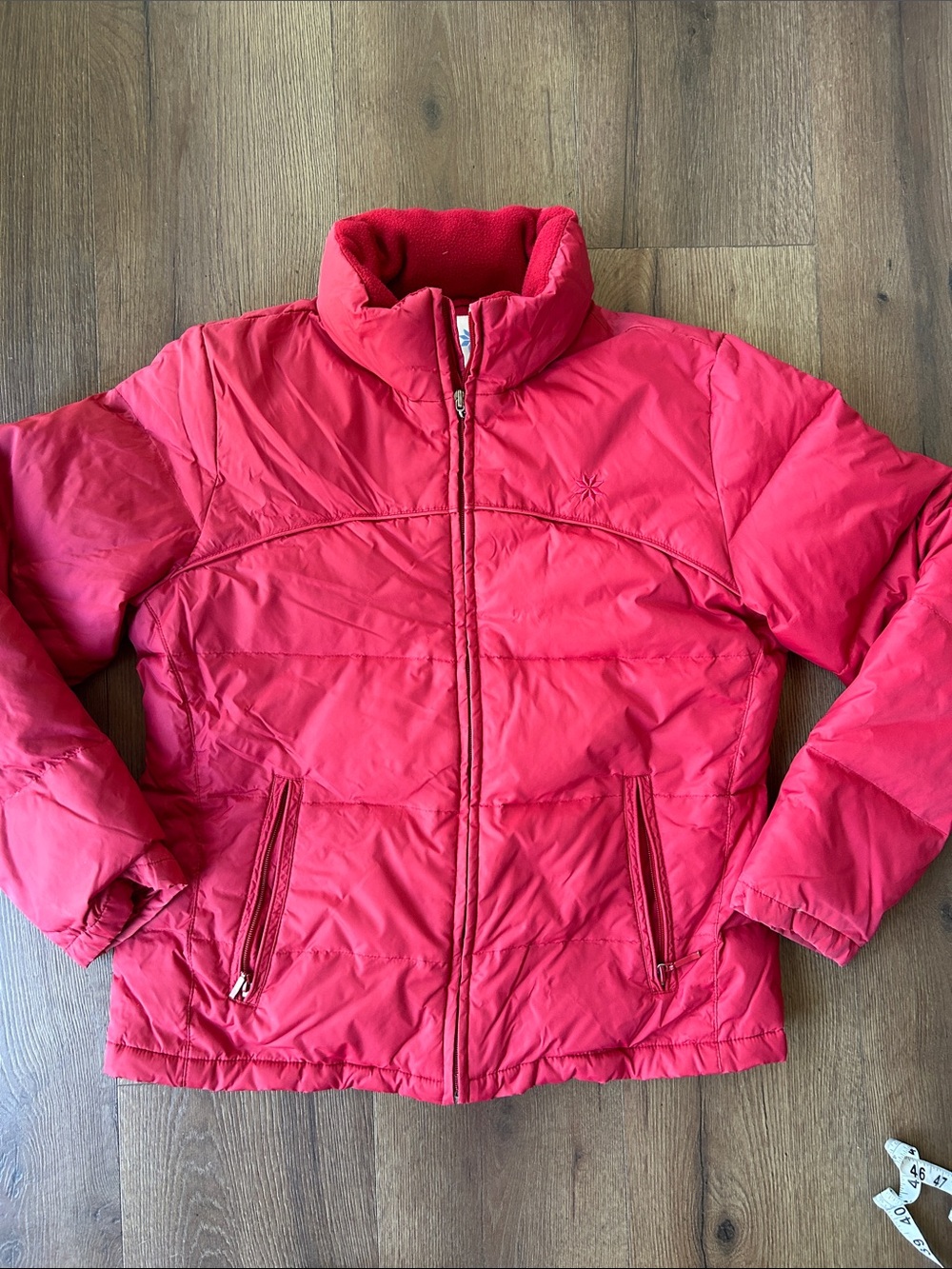 Aeropostale Vintage Duck Down Bright Red Quilted Puffer Jacket !! Medium